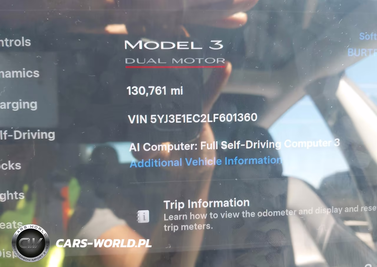 2020 Tesla Model 3 Performance Dual Motor All-Wheel Drive VIN:5YJ3E1EC2LF601360 - 7