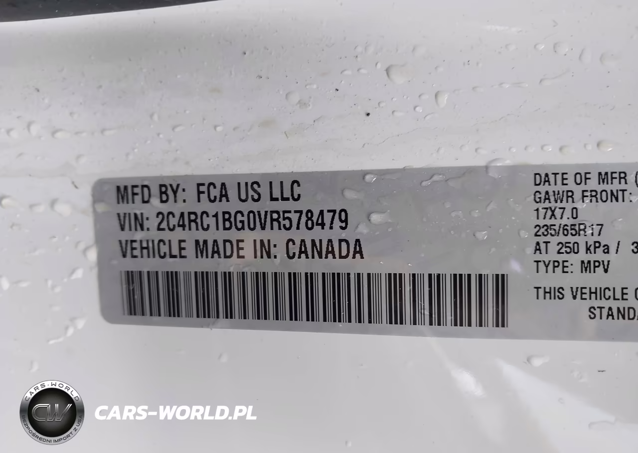 2027 Chrysler Pacifica VIN:2C4RC1BG0VR578479 - 9