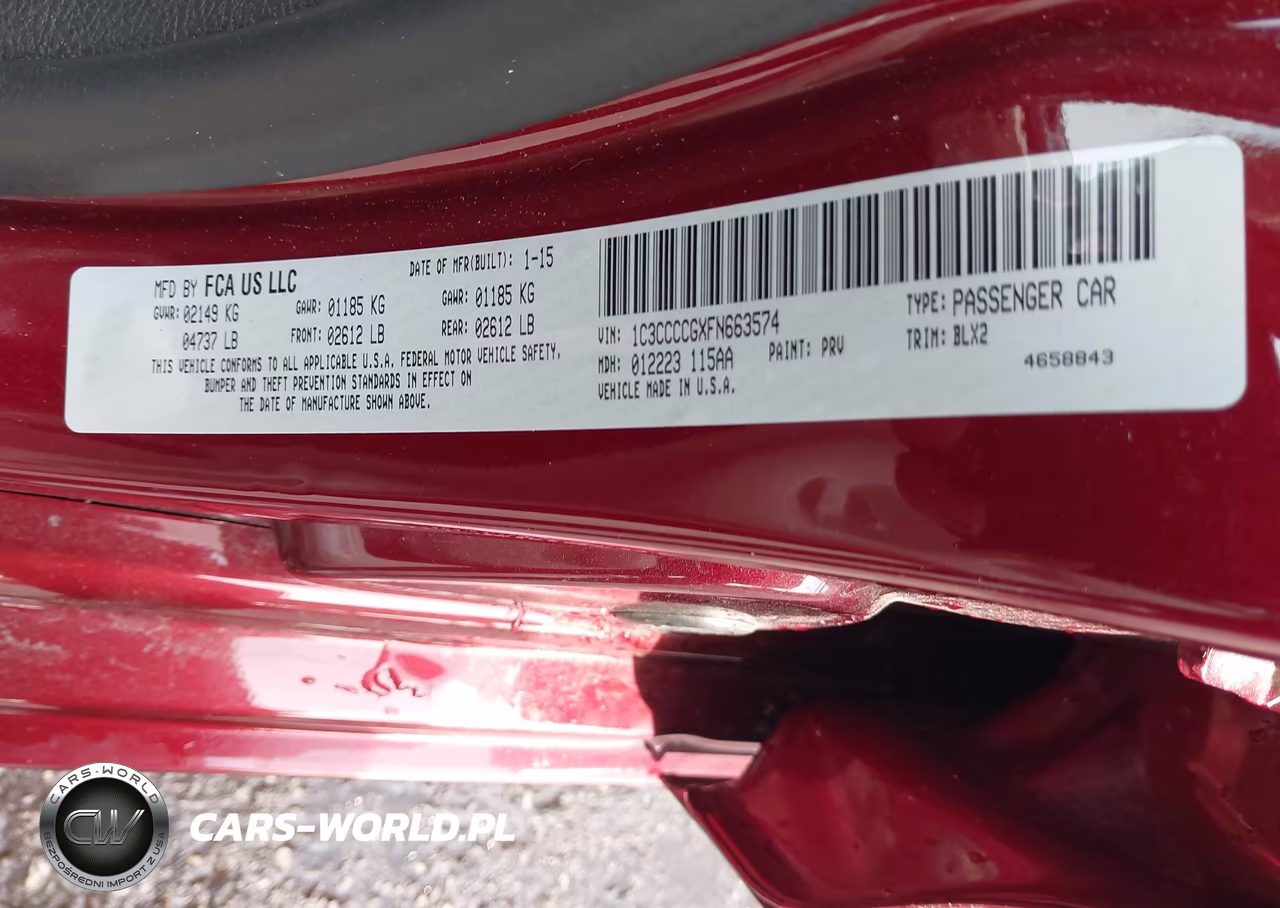 2015 Chrysler 200 C VIN:1C3CCCCGXFN663574 - 9