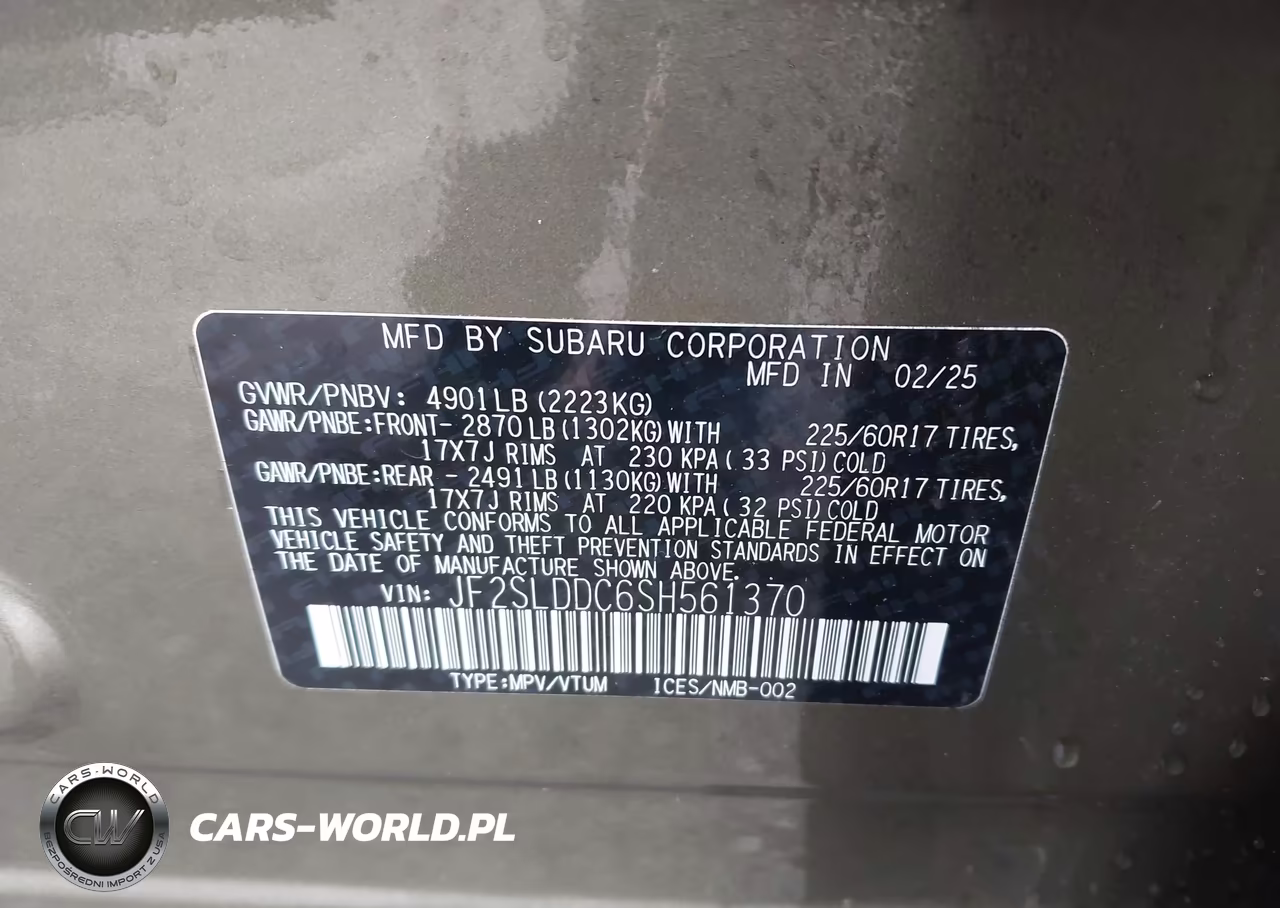 2025 Subaru Forester Premium VIN:JF2SLDDC6SH561370 - 9