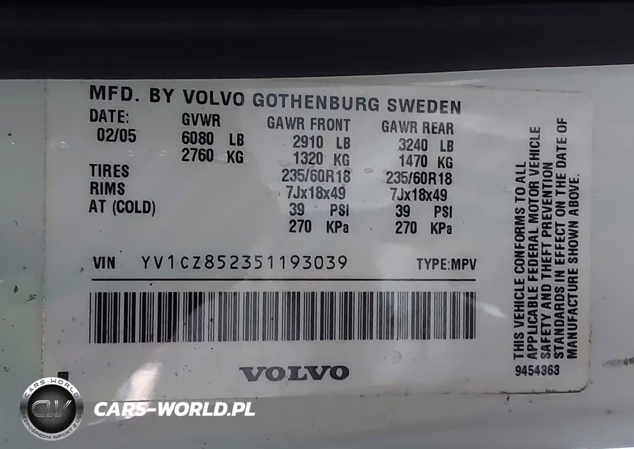 2005 Volvo Xc90 T6 VIN:YV1CZ852351193039 - 9