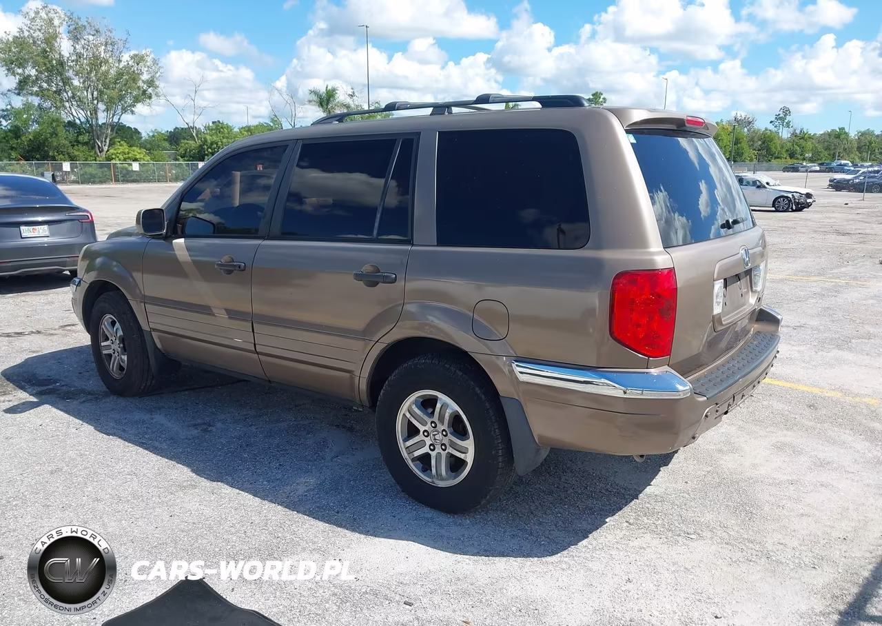 2004 Honda Pilot Ex-L VIN:2HKYF18604H531868 - 3