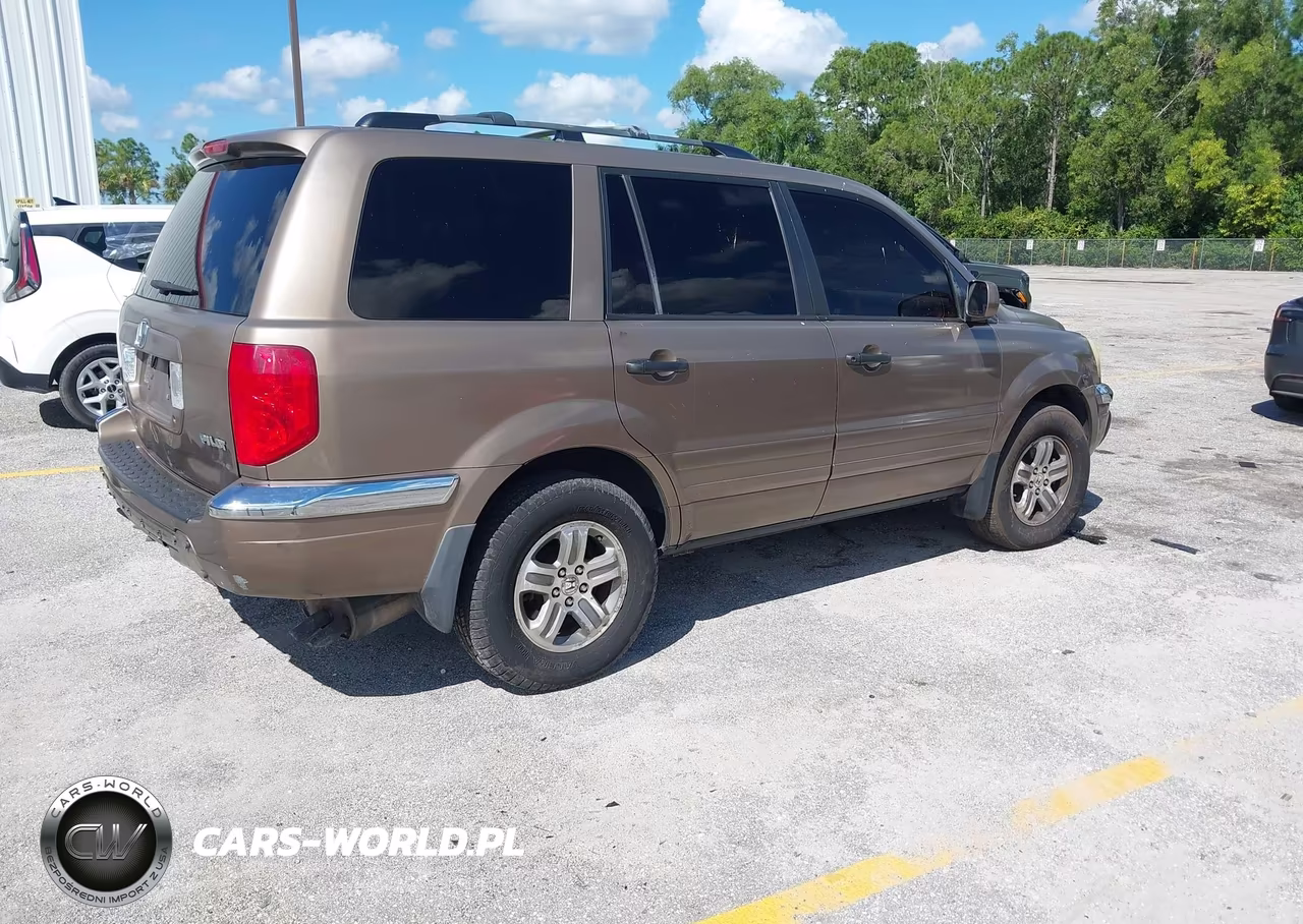 2004 Honda Pilot Ex-L VIN:2HKYF18604H531868 - 4