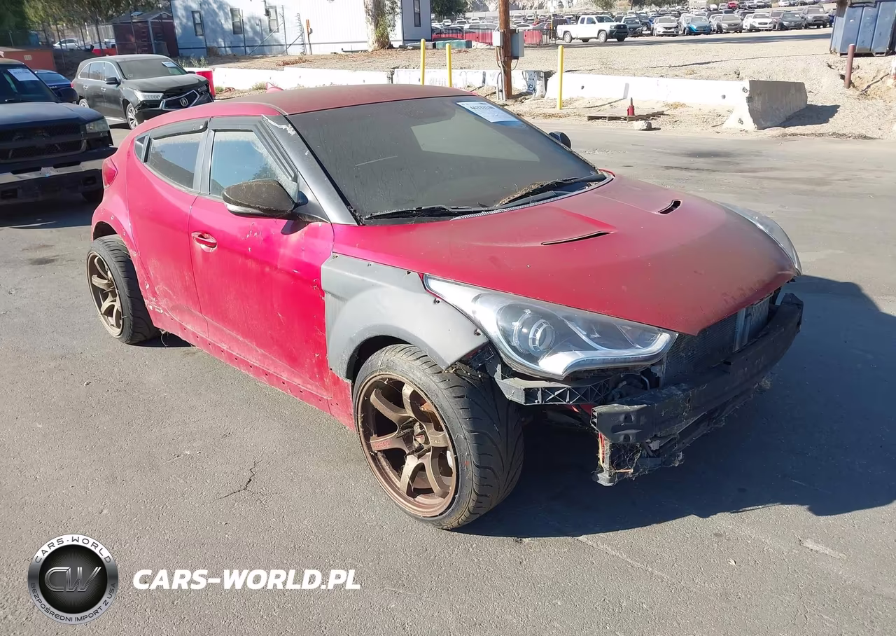 2016 Hyundai Veloster Turbo VIN:KMHTC6AE4GU263334 - 1