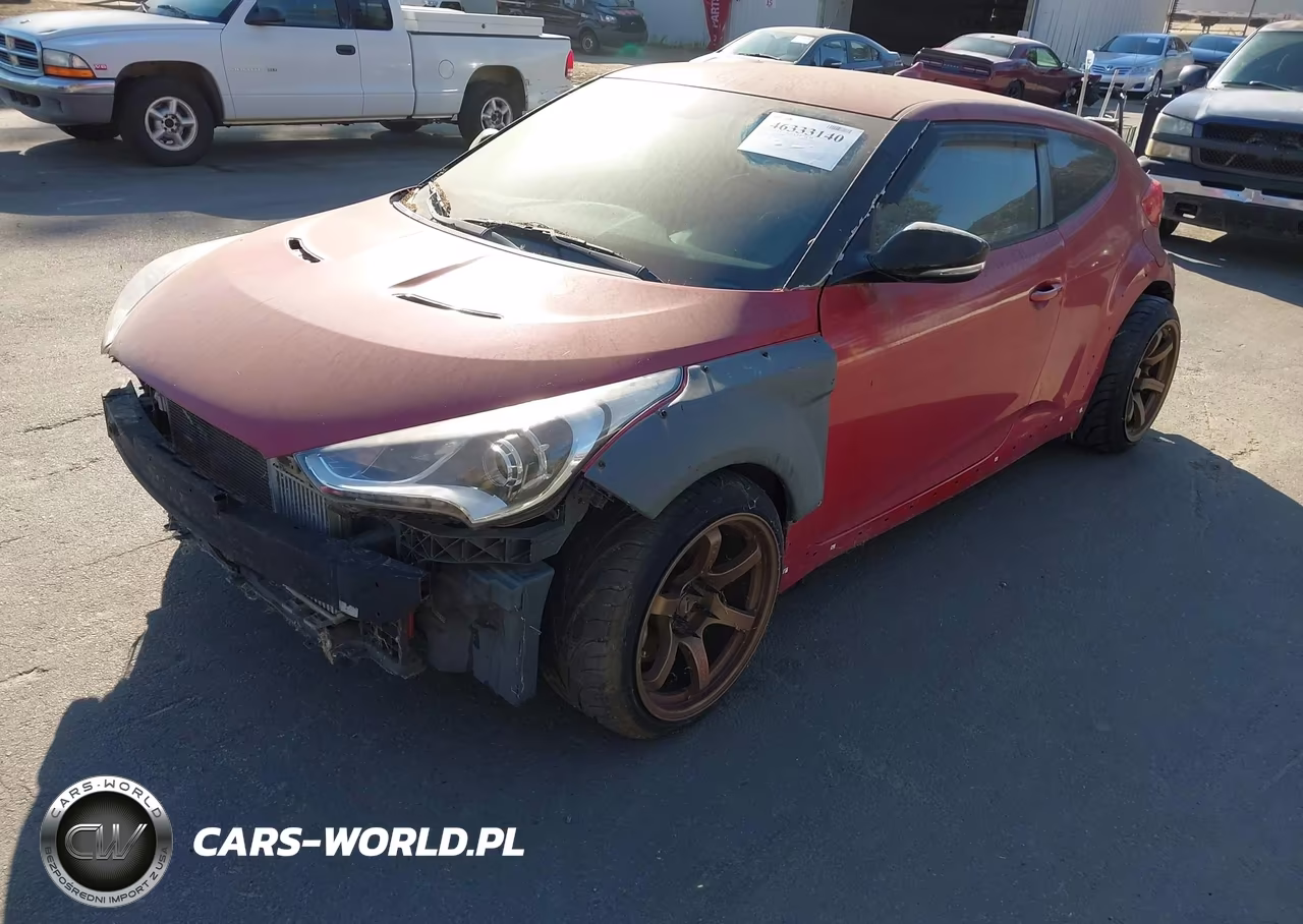 2016 Hyundai Veloster Turbo VIN:KMHTC6AE4GU263334 - 2