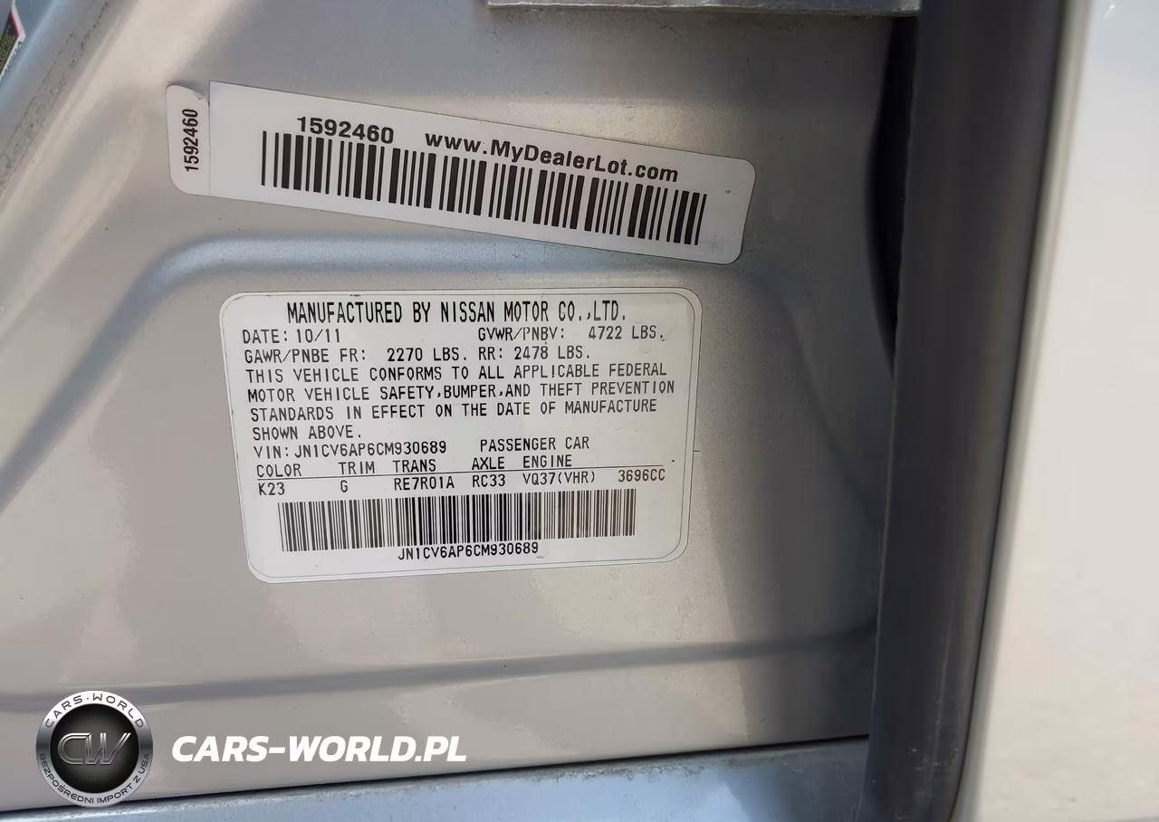 2012 Infiniti G37 Journey VIN:JN1CV6AP6CM930689 - 9