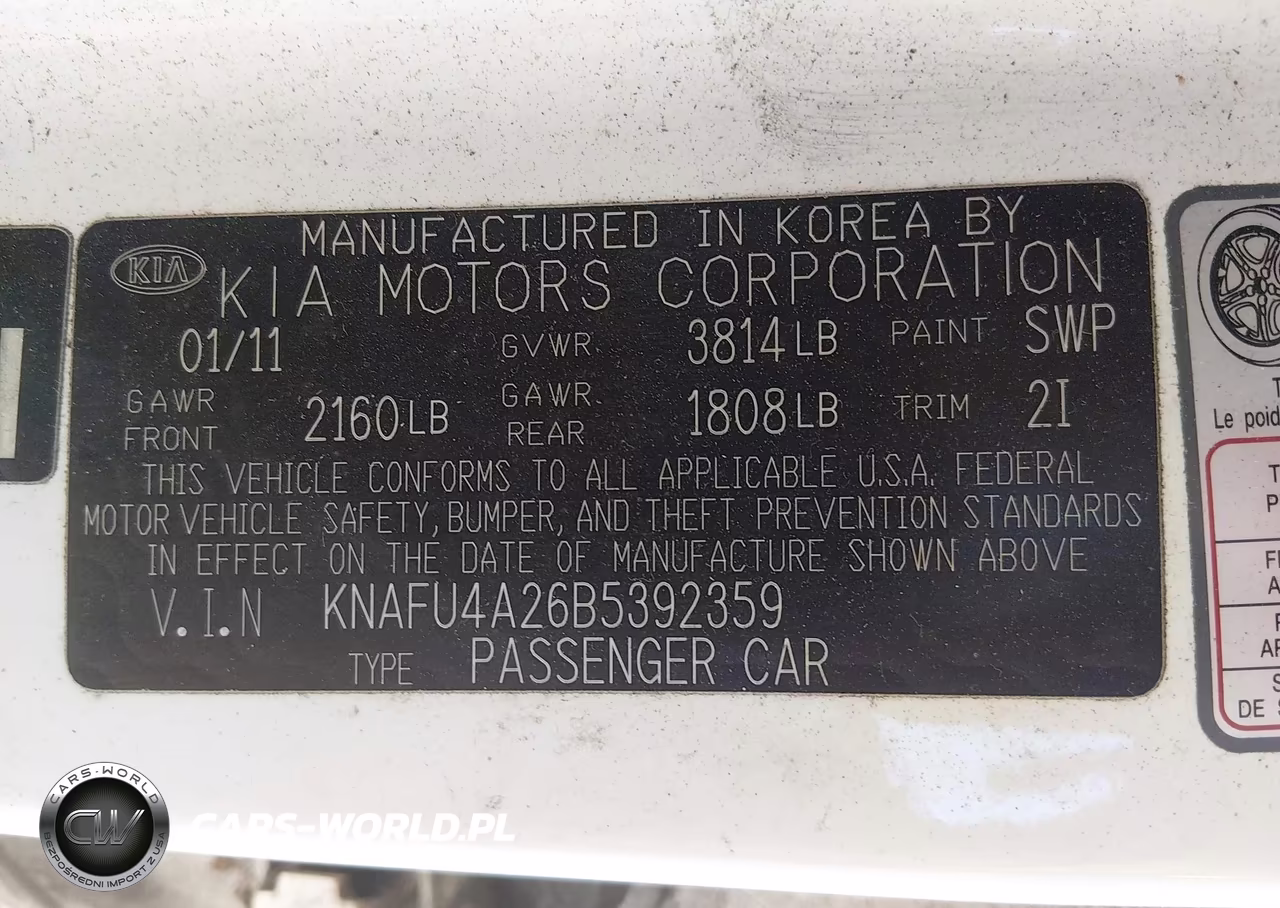 2011 Kia Forte Ex VIN:KNAFU4A26B5392359 - 9