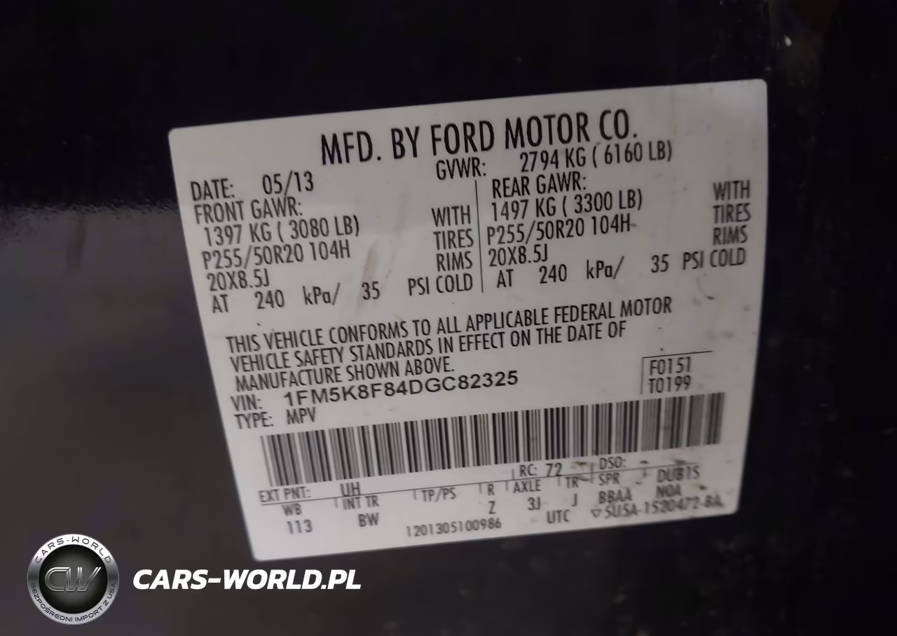 2013 Ford Explorer Limited VIN:1FM5K8F84DGC82325 - 9