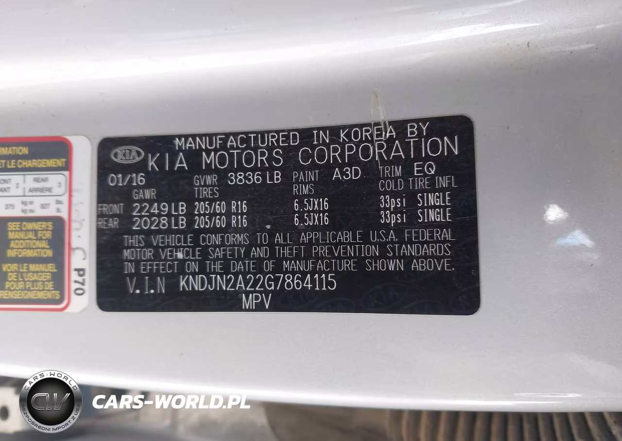 2016 Kia Soul VIN:KNDJN2A22G7864115 - 9