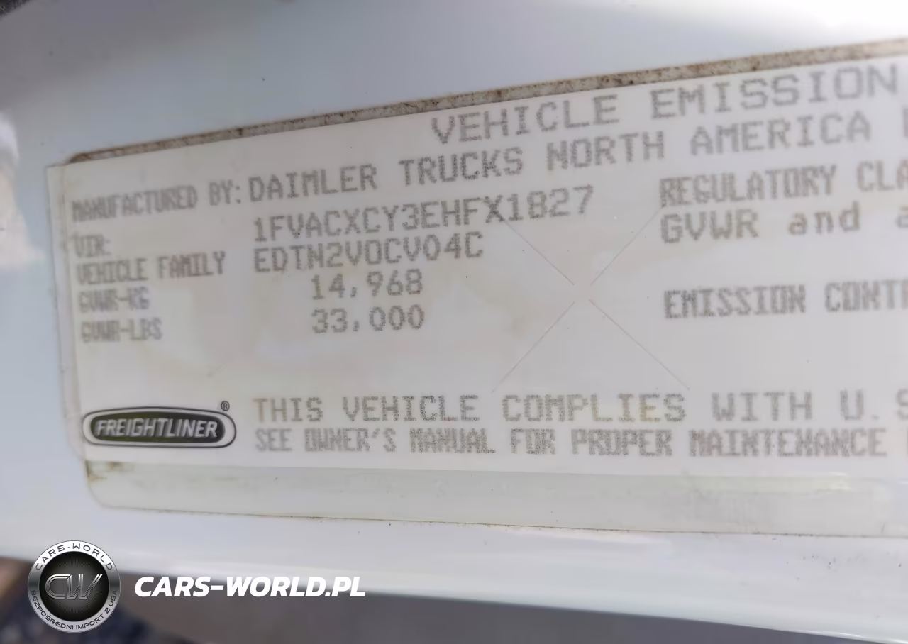 2014 Freightliner M2 106 Medium Duty VIN:1FVACXCY3EHFX1827 - 9