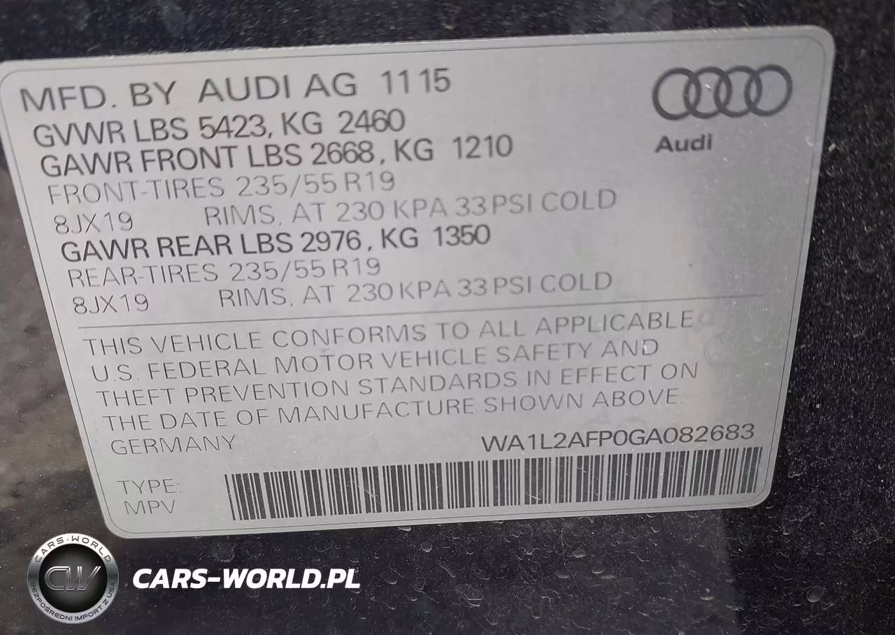 2016 Audi Q5 2.0T Premium VIN:WA1L2AFP0GA082683 - 9