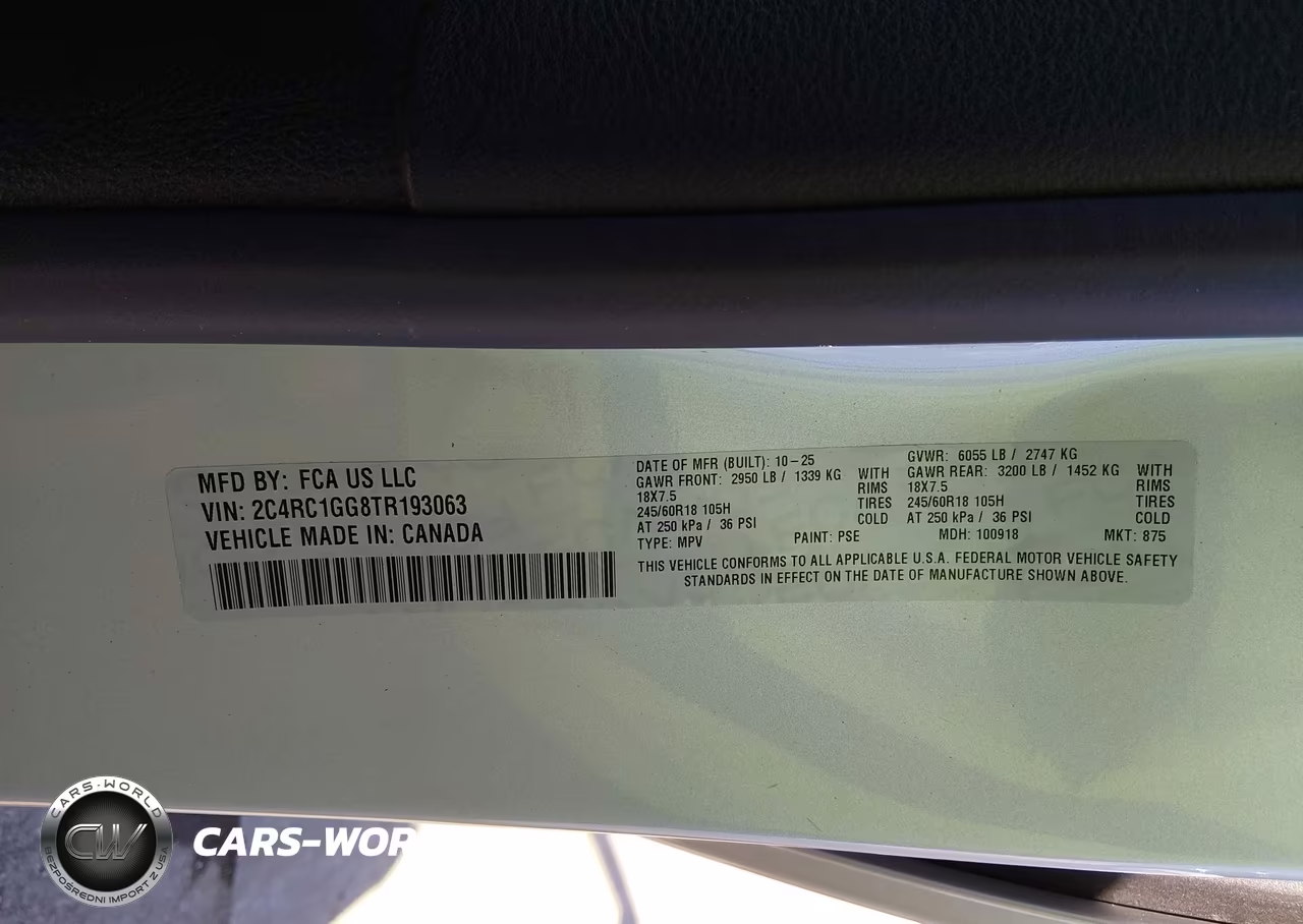 2026 Chrysler Pacifica Limited VIN:2C4RC1GG8TR193063 - 9
