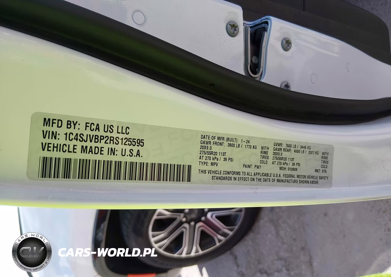 2024 Jeep Wagoneer Series Ii 4X4 VIN:1C4SJVBP2RS125595 - 9