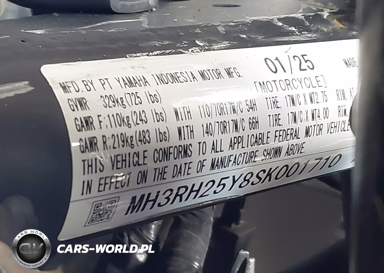 2025 Yamaha Yfz320 Ac VIN:MH3RH25Y8SK001710 - 10