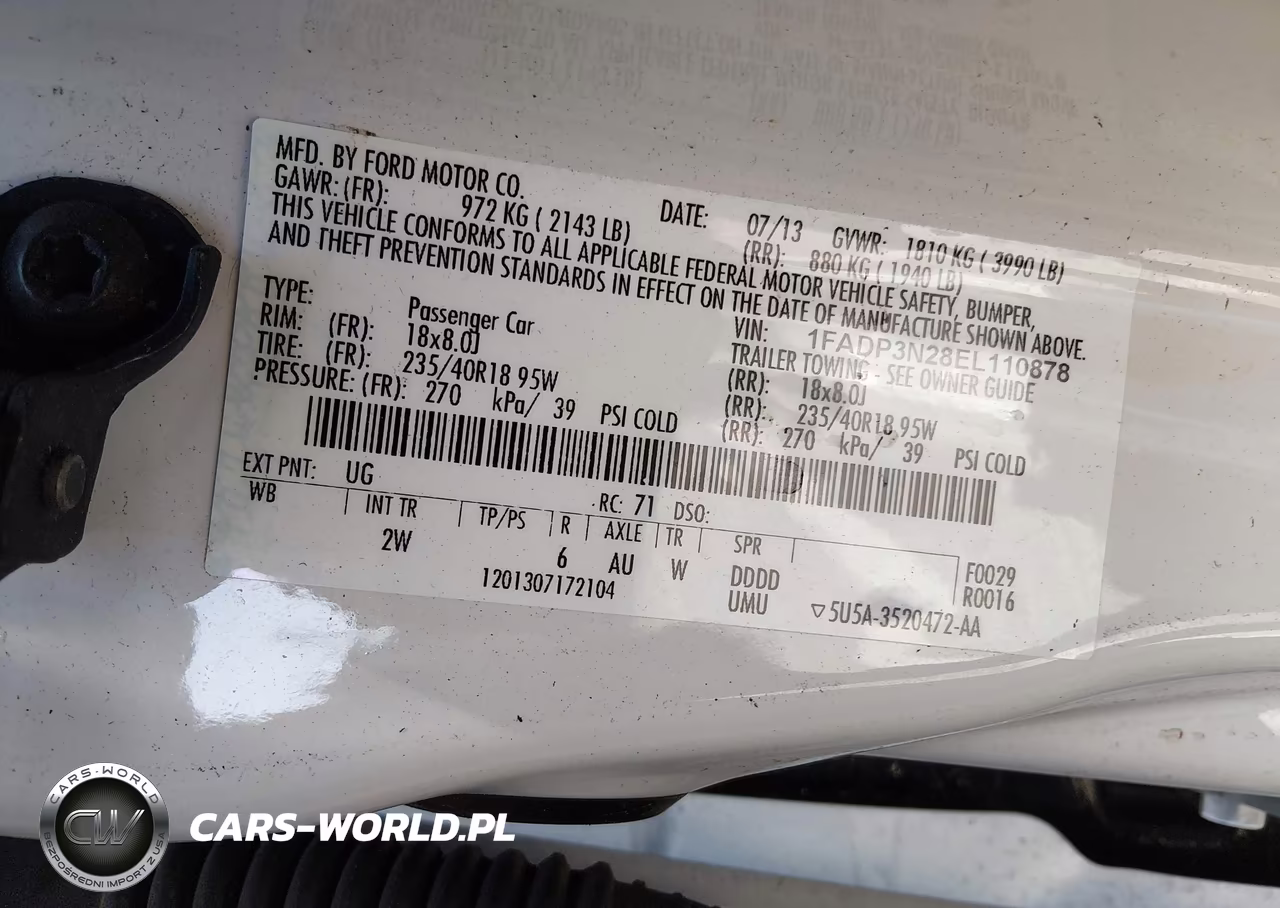 2014 Ford Focus Titanium VIN:1FADP3N28EL110878 - 9
