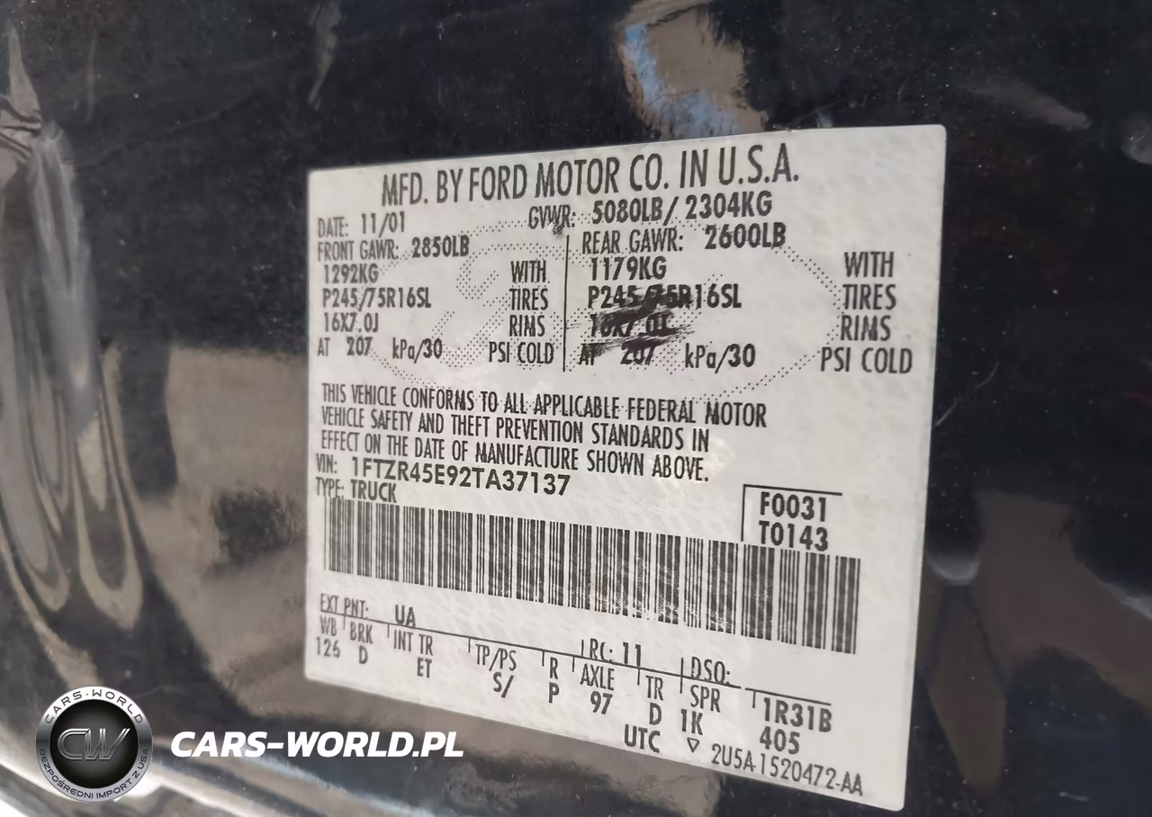 2002 Ford Ranger Edge-Xlt VIN:1FTZR45E92TA37137 - 9