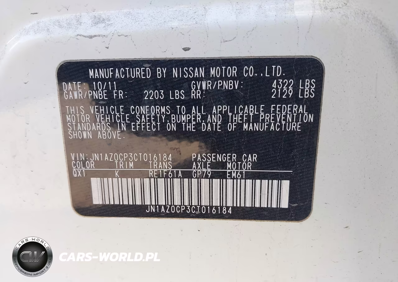 2012 Nissan Leaf Sv VIN:JN1AZ0CP3CT016184 - 9