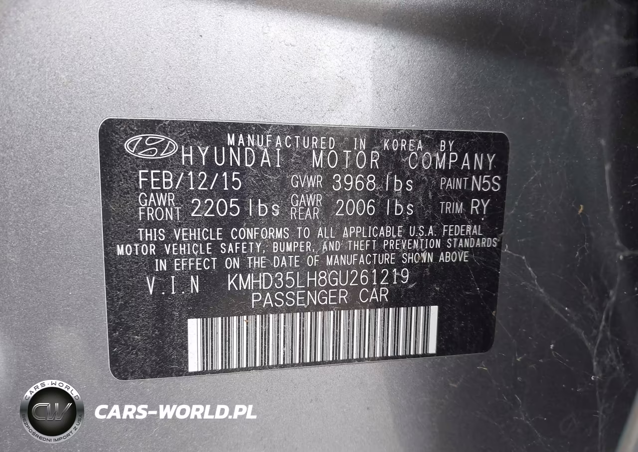 2016 Hyundai Elantra Gt VIN:KMHD35LH8GU261219 - 9