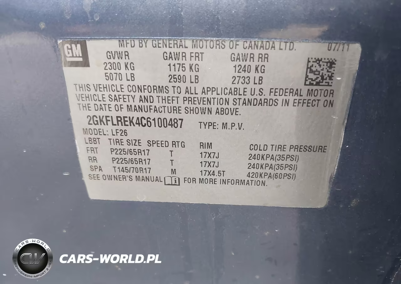 2012 GMC Terrain Sle-1 VIN:2GKFLREK4C6100487 - 9