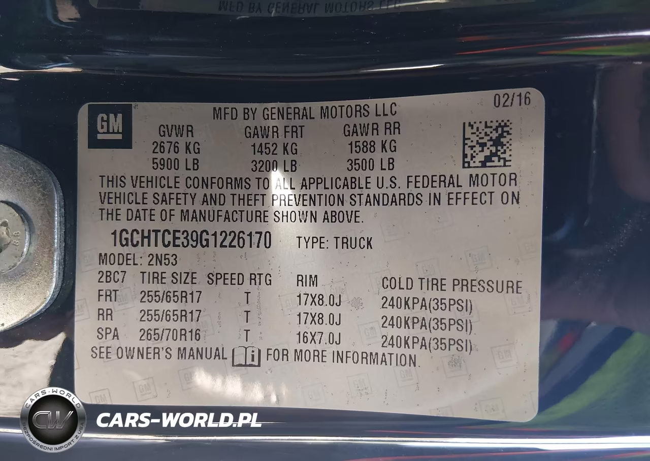 2016 Chevrolet Colorado Lt VIN:1GCHTCE39G1226170 - 9