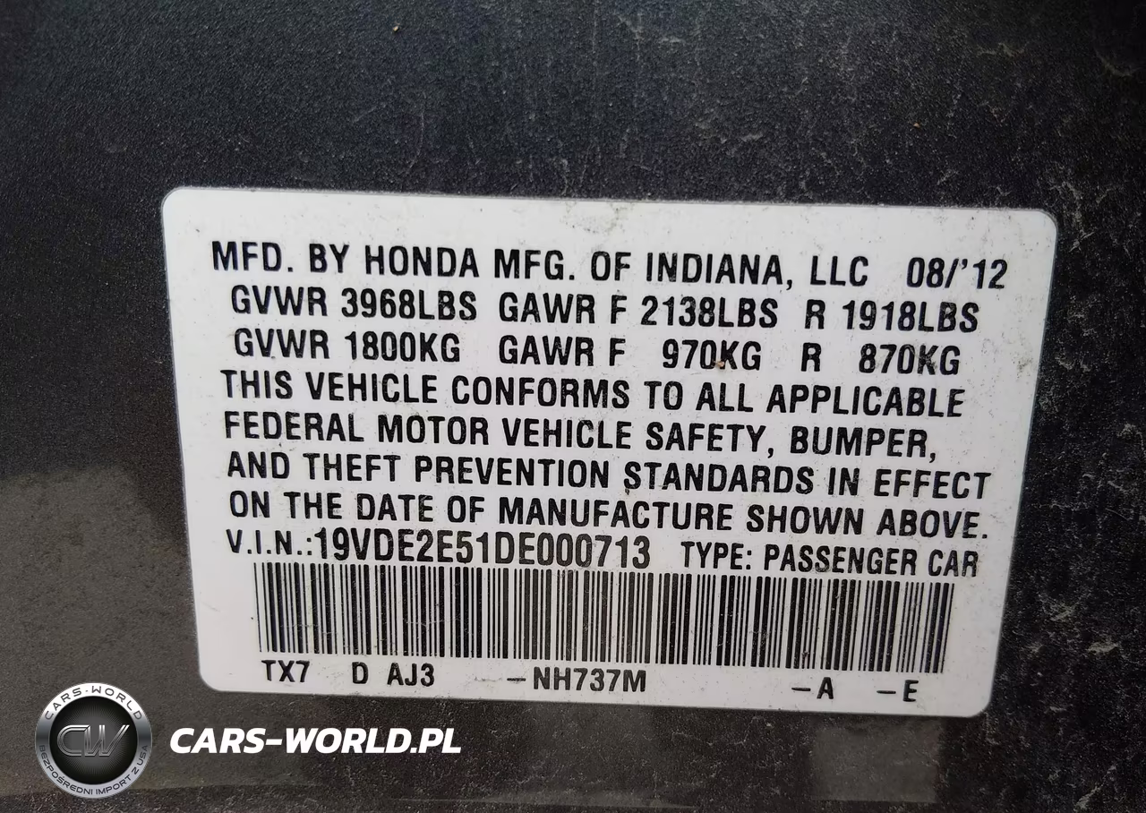 2013 Acura Ilx 2.4L VIN:19VDE2E51DE000713 - 9