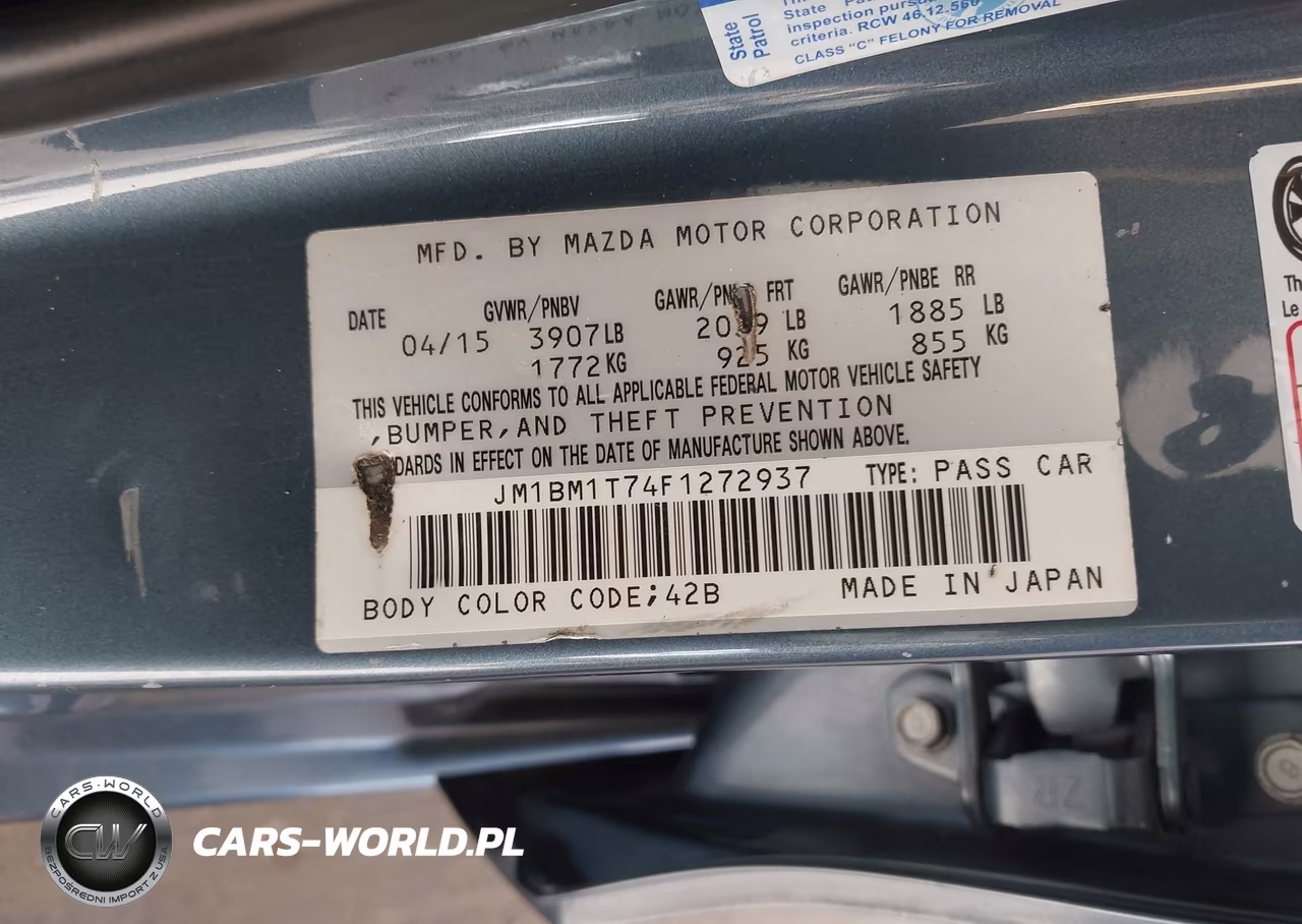 2015 Mazda Mazda3 I Sv VIN:JM1BM1T74F1272937 - 9