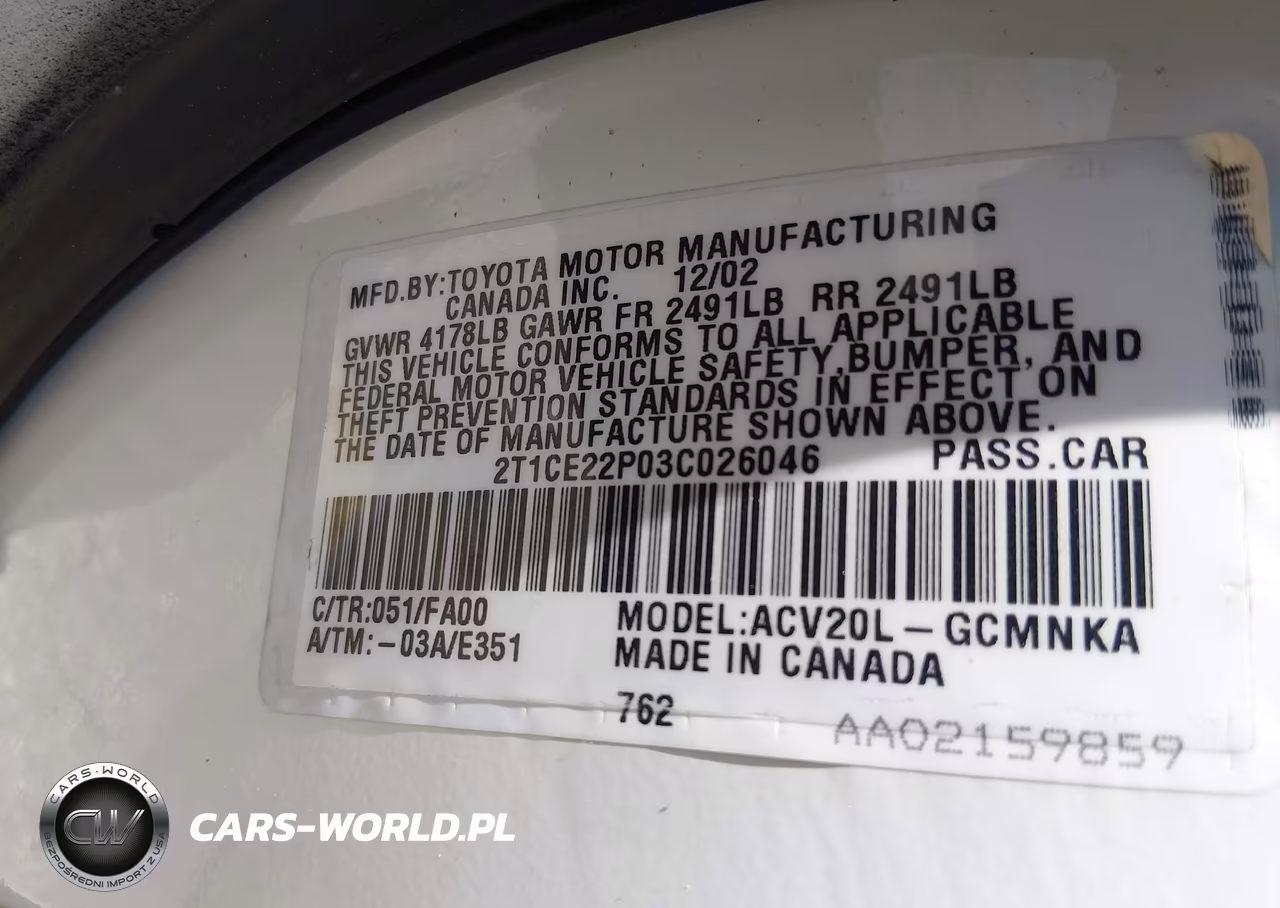 2003 Toyota Camry Solara Se VIN:2T1CE22P03C026046 - 9