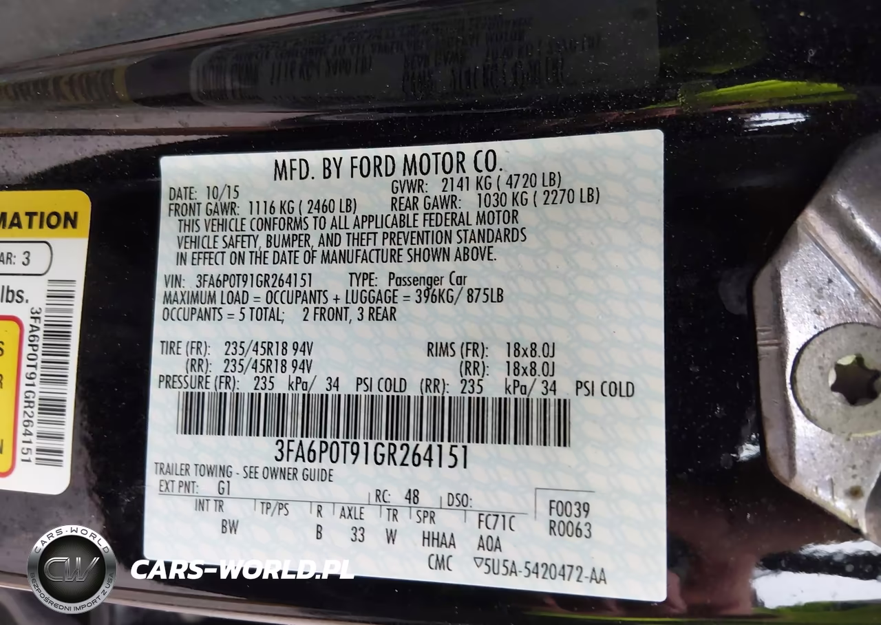 2016 Ford Fusion Se VIN:3FA6P0T91GR264151 - 9