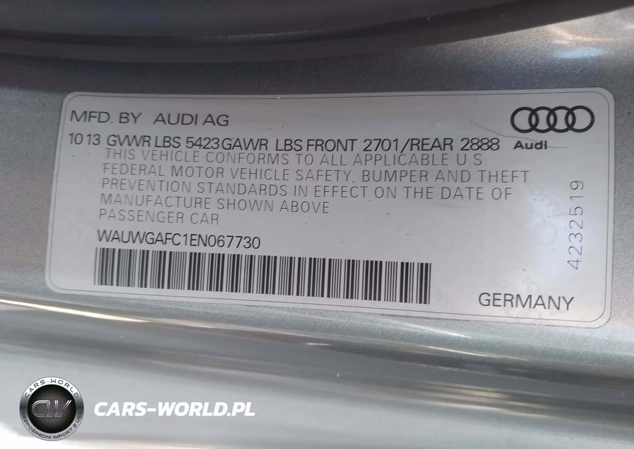 2014 Audi A7 3.0T Premium Plus VIN:WAUWGAFC1EN067730 - 9