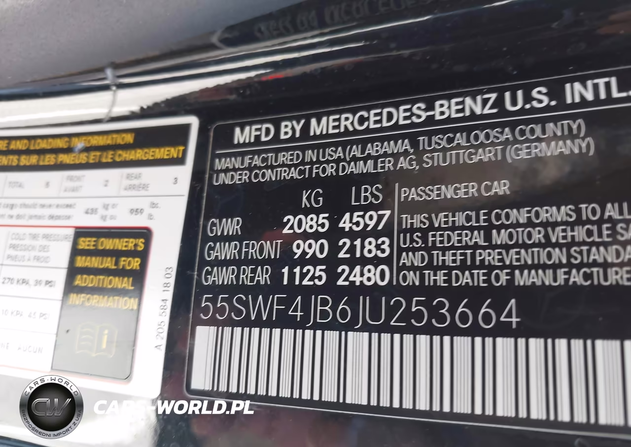 2018 Mercedes-Benz C 300 VIN:55SWF4JB6JU253664 - 9