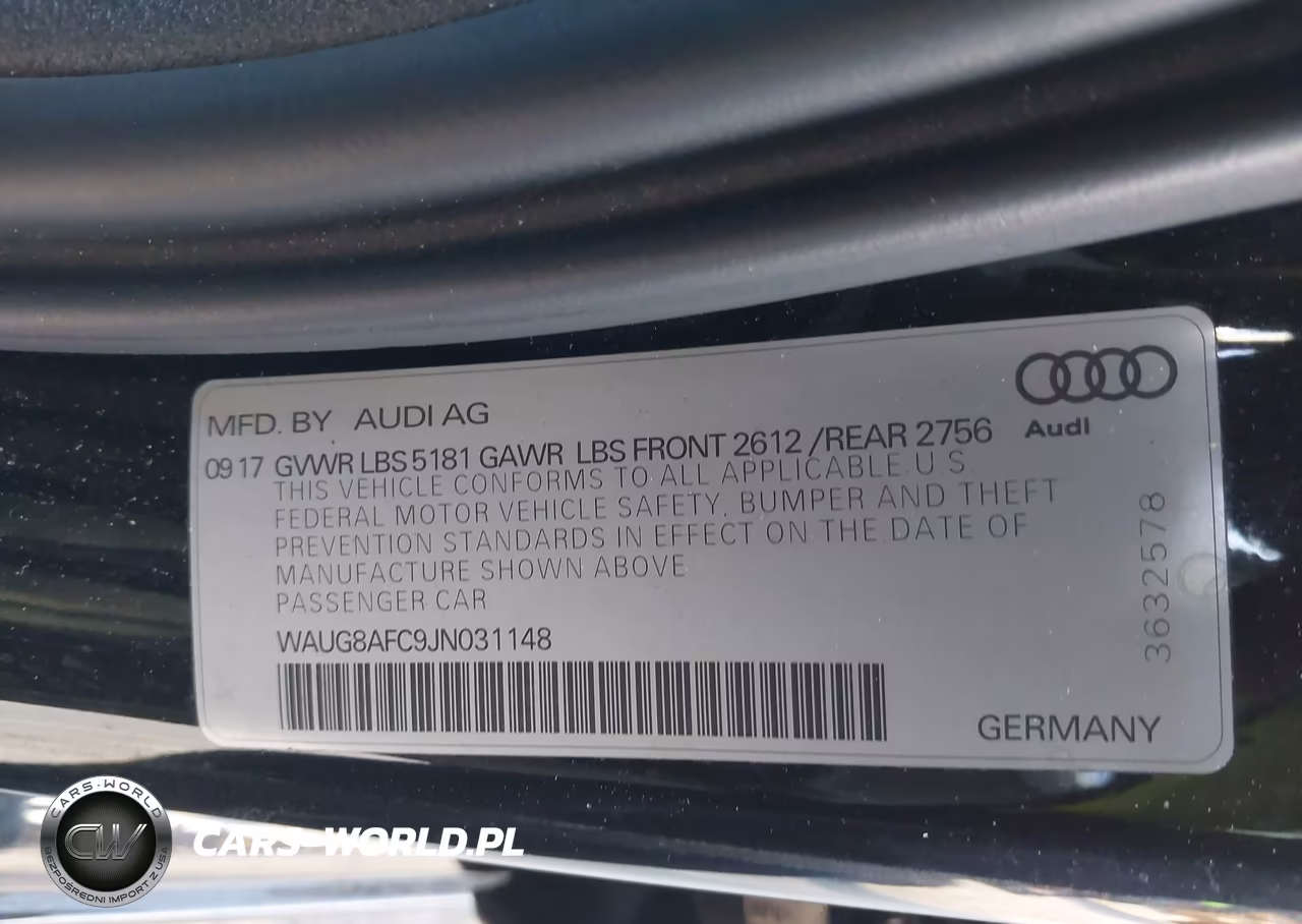 2018 Audi A6 2.0T Premium Plus VIN:WAUG8AFC9JN031148 - 9