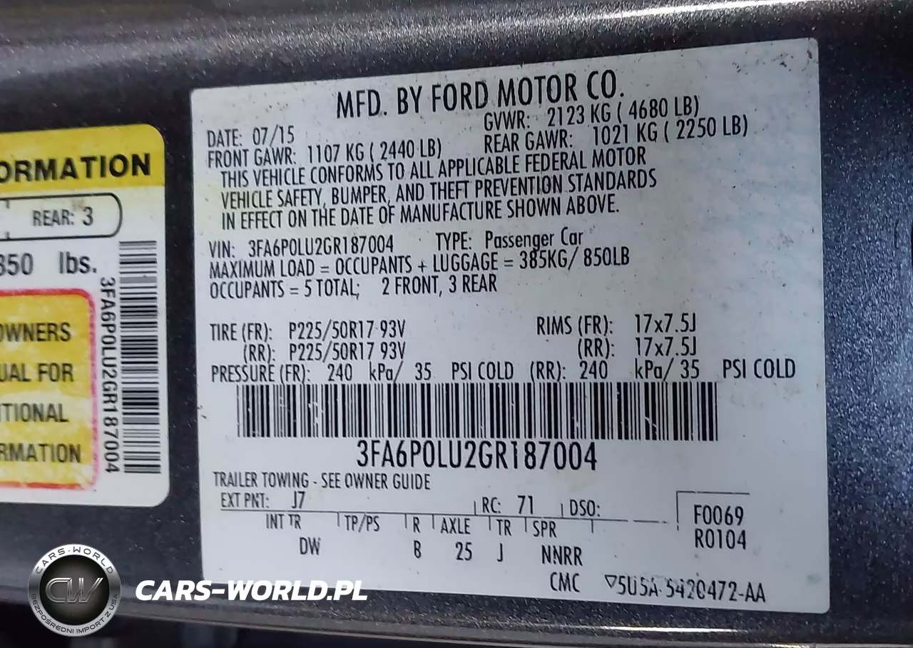 2016 Ford Fusion Hybrid Se VIN:3FA6P0LU2GR187004 - 9