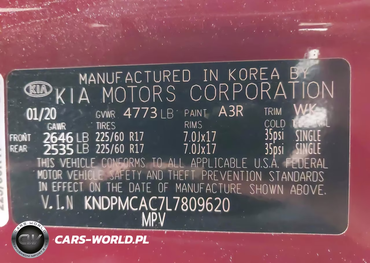 2020 Kia Sportage Lx VIN:KNDPMCAC7L7809620 - 9
