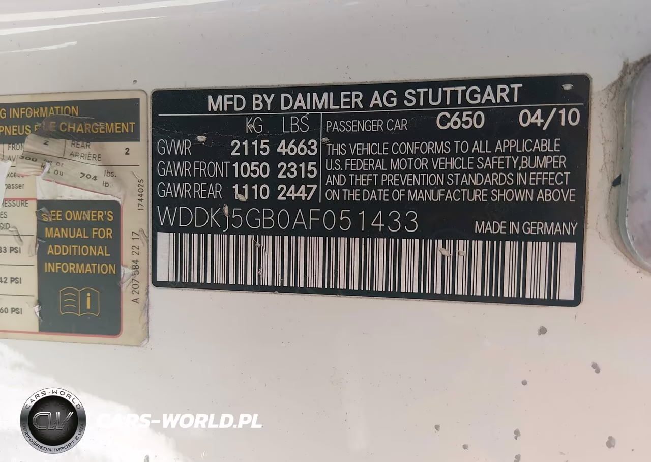 2010 Mercedes-Benz E 350 VIN:WDDKJ5GB0AF051433 - 9