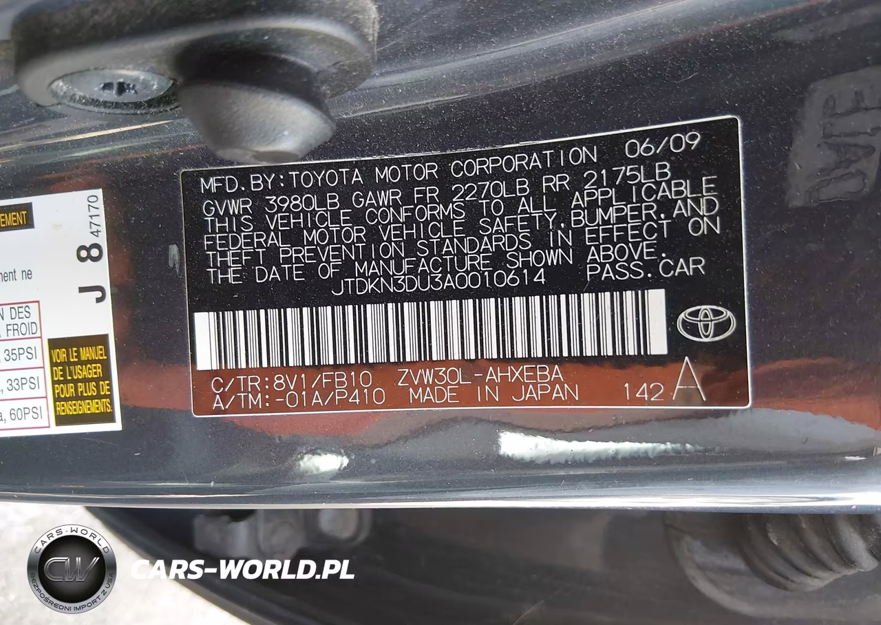 2010 Toyota Prius Ii VIN:JTDKN3DU3A0010614 - 9