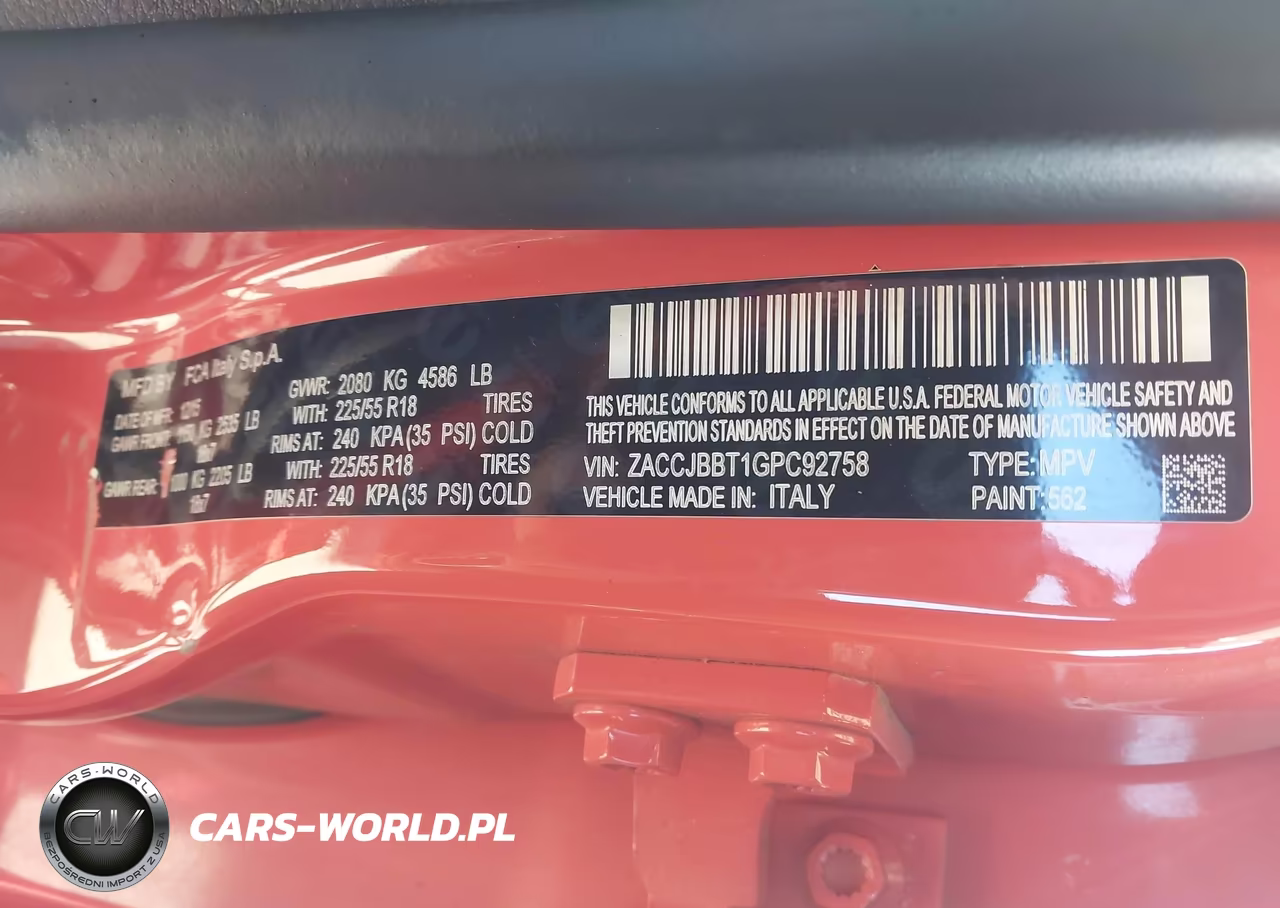 2016 Jeep Renegade 75Th Anniversary VIN:ZACCJBBT1GPC92758 - 9