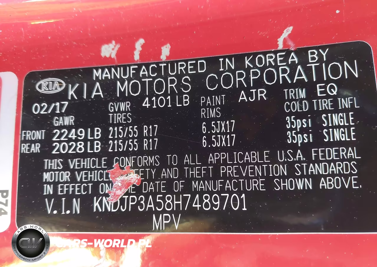 2017 Kia Soul + VIN:KNDJP3A58H7489701 - 9