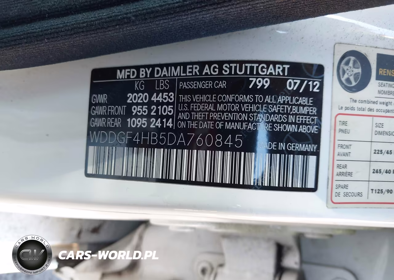 2013 Mercedes-Benz C 250 Sport VIN:WDDGF4HB5DA760845 - 9