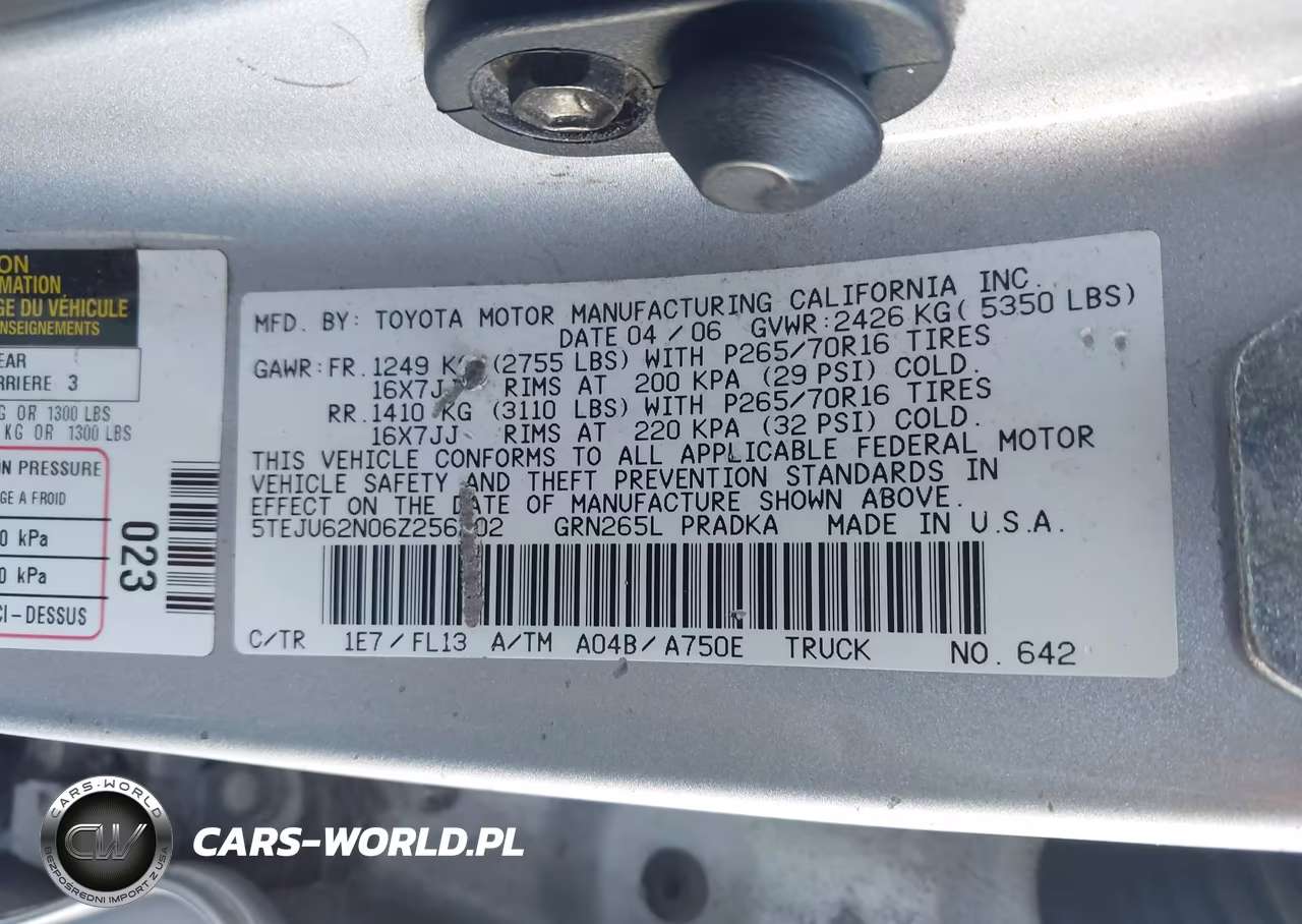 2006 Toyota Tacoma Prerunner V6 VIN:5TEJU62N06Z256202 - 9