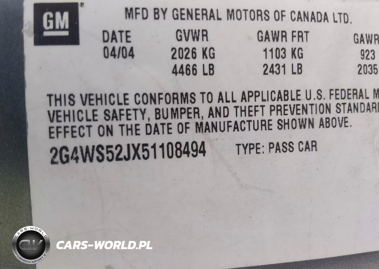 2005 Buick Century VIN:2G4WS52JX51108494 - 9