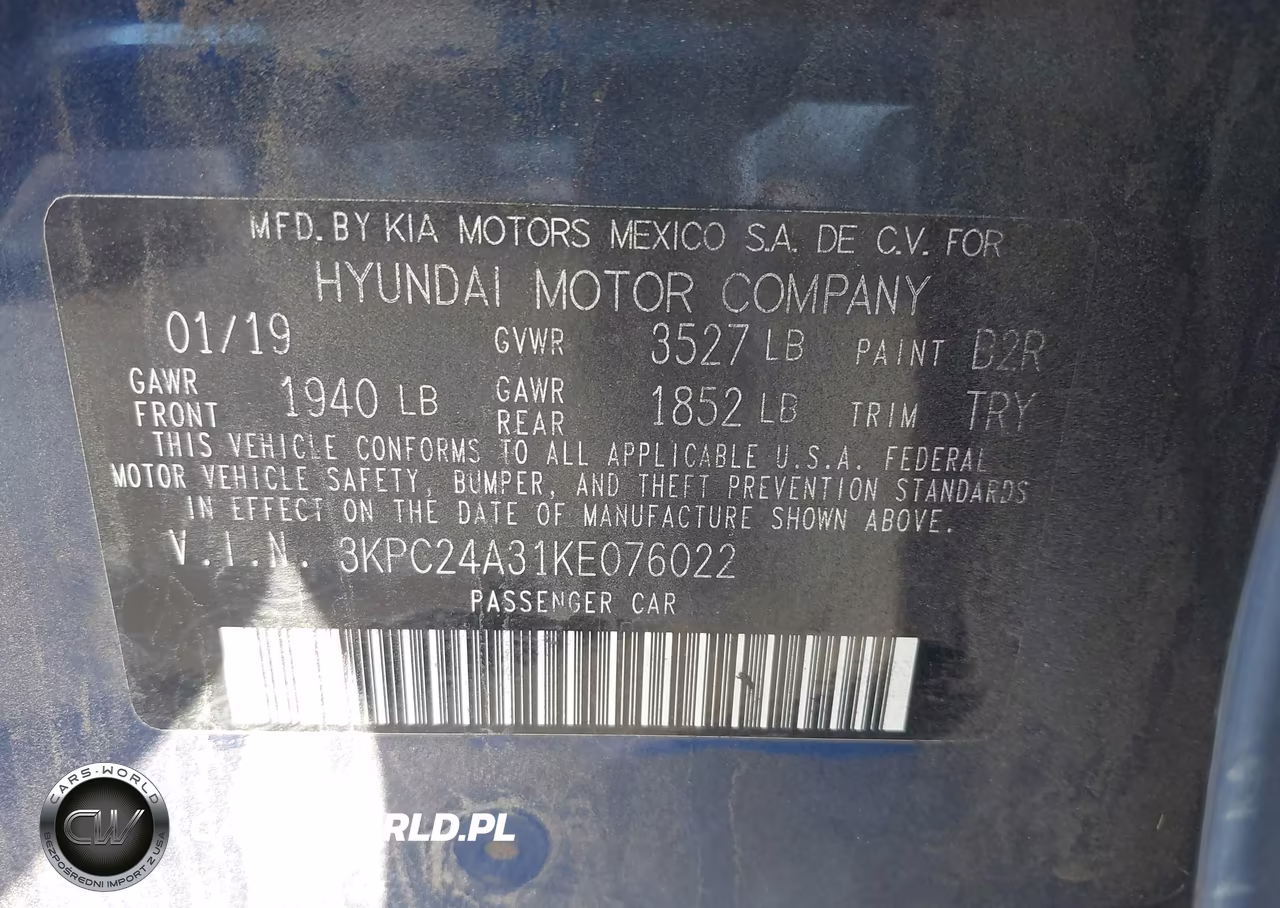 2019 Hyundai Accent Se VIN:3KPC24A31KE076022 - 9
