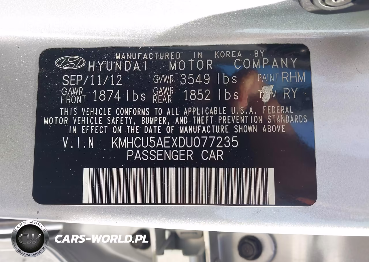 2013 Hyundai Accent Se VIN:KMHCU5AEXDU077235 - 9