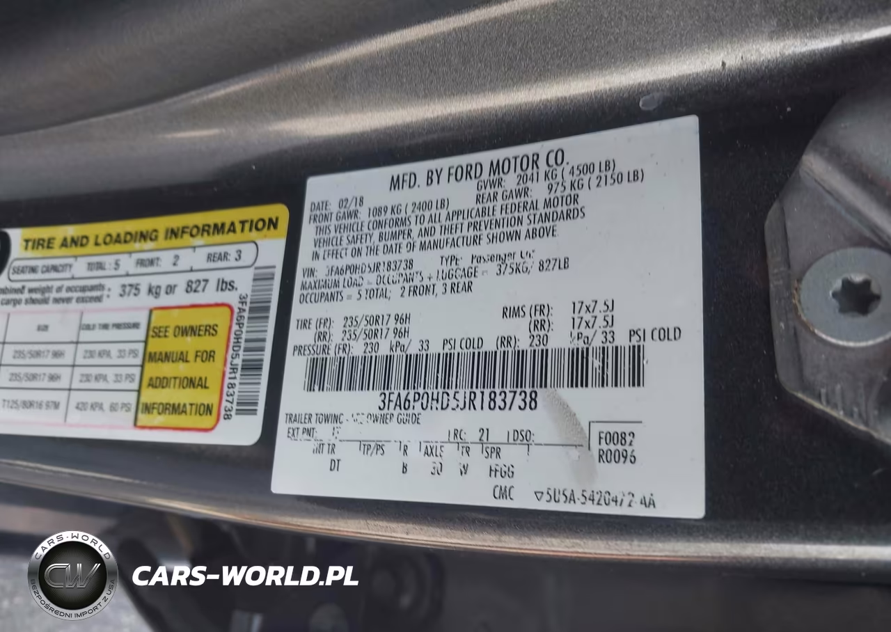 2018 Ford Fusion Se VIN:3FA6P0HD5JR183738 - 9