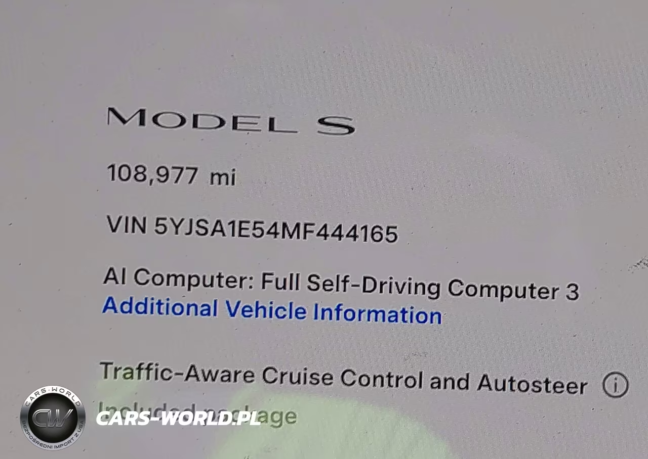 2021 Tesla Model S Long Range VIN:5YJSA1E54MF444165 - 16