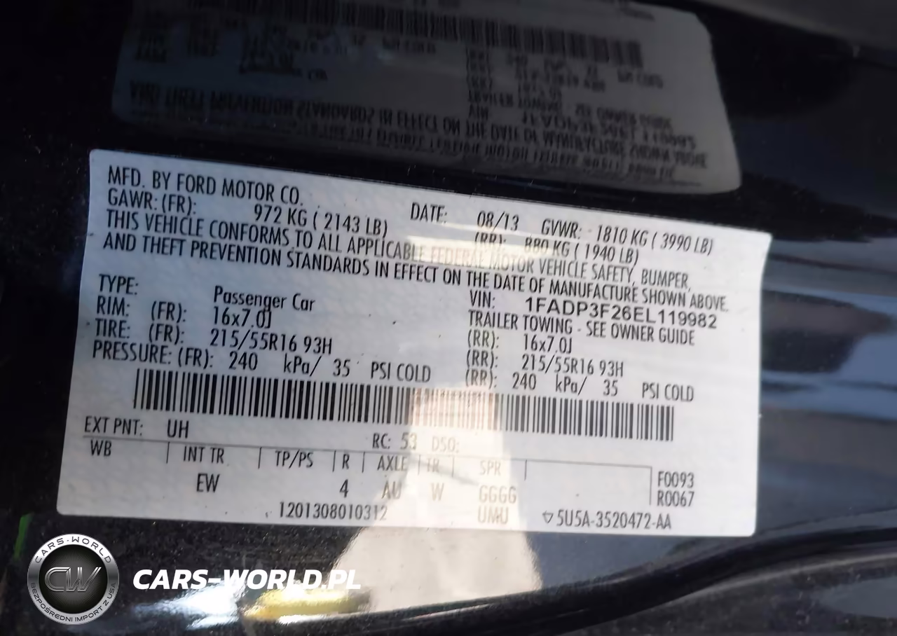 2014 Ford Focus Se VIN:1FADP3F26EL119982 - 9