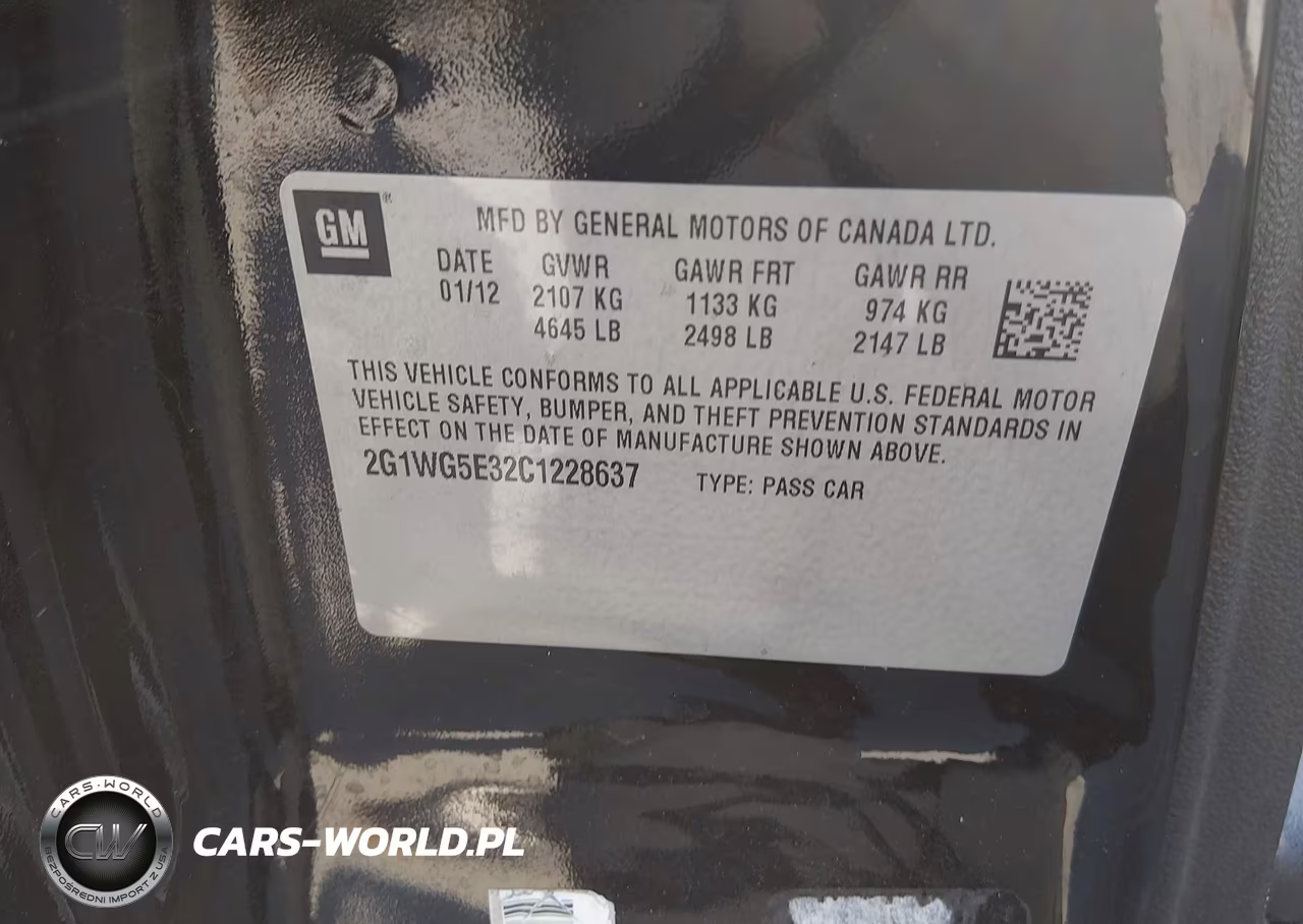 2012 Chevrolet Impala Lt VIN:2G1WG5E32C1228637 - 9