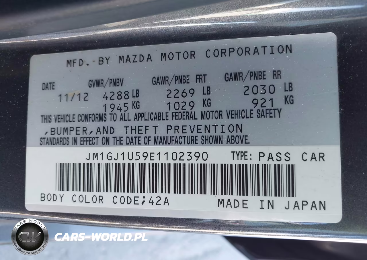 2014 Mazda Mazda6 I Sport VIN:JM1GJ1U59E1102390 - 9