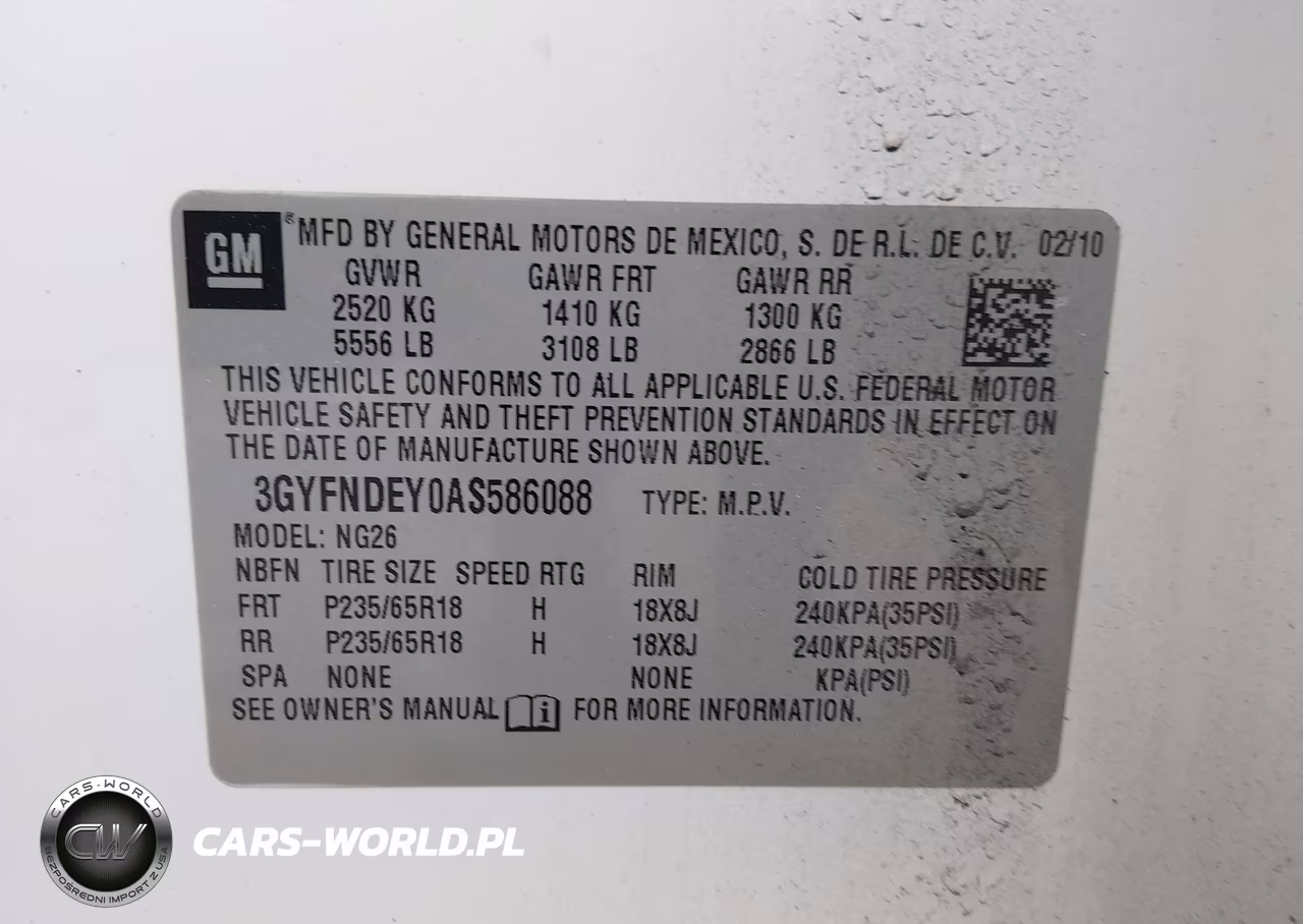 2010 Cadillac Srx Luxury Collection VIN:3GYFNDEY0AS586088 - 9