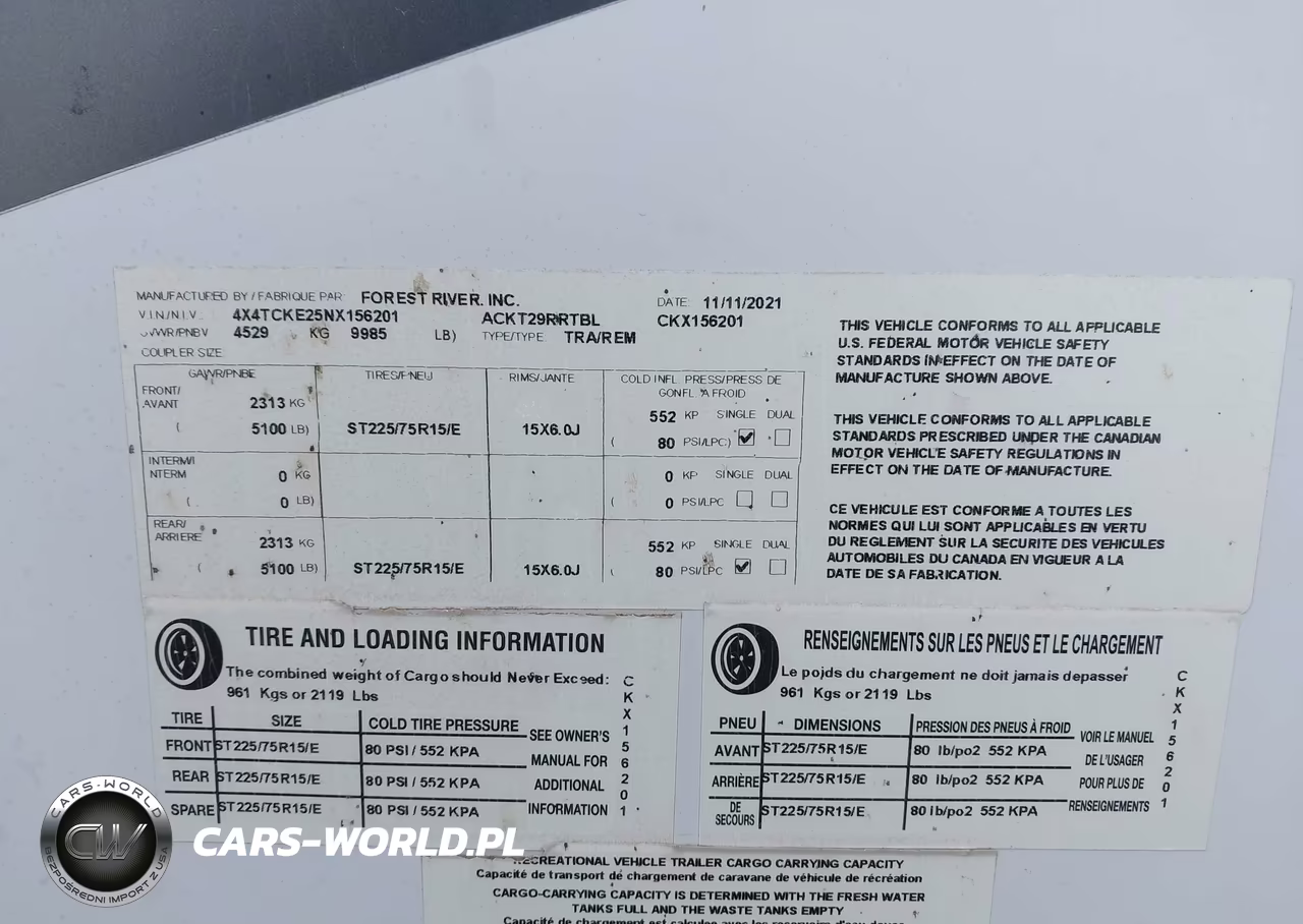 2022 Forest 29Rrtbl Grey Wolf Bl VIN:4X4TCKE25NX156201 - 9