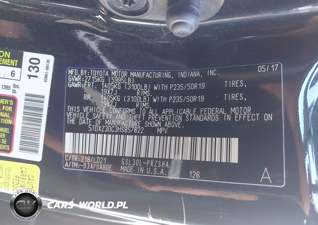 2017 Toyota Sienna Se 8 Passenger VIN:5TDXZ3DC3HS857822 - 9